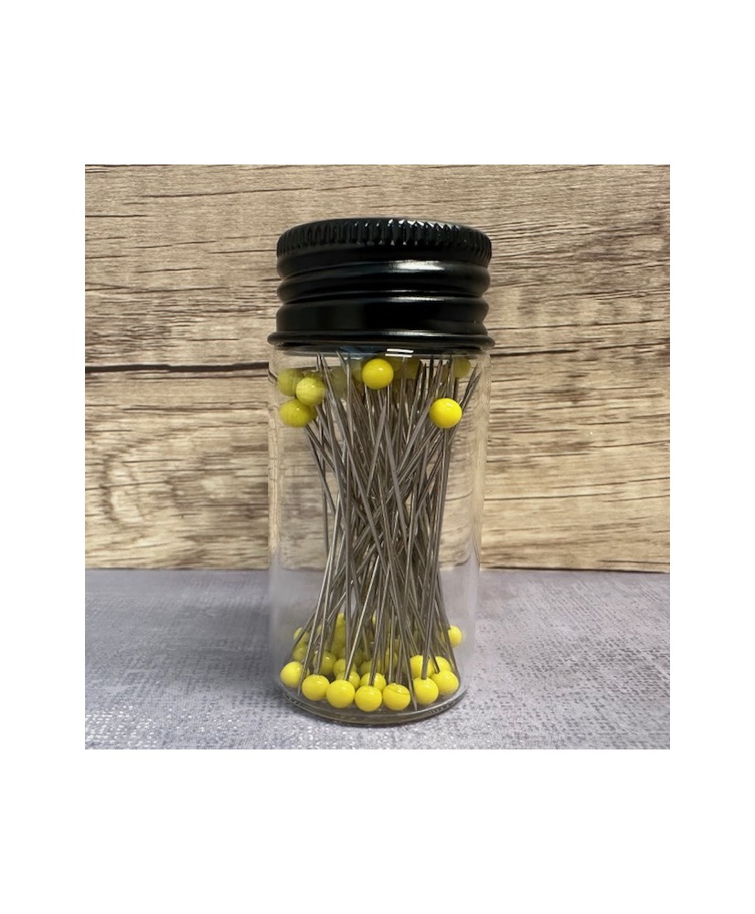 ÉPINGLES À TÊTE DE VERRE 45 mm