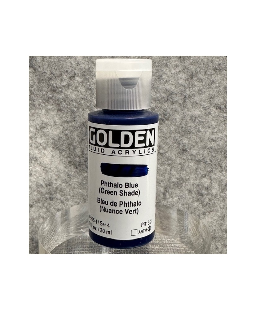 GOLDEN Fluid Acrylics - Phthalo Blue (green shade) 30 ml