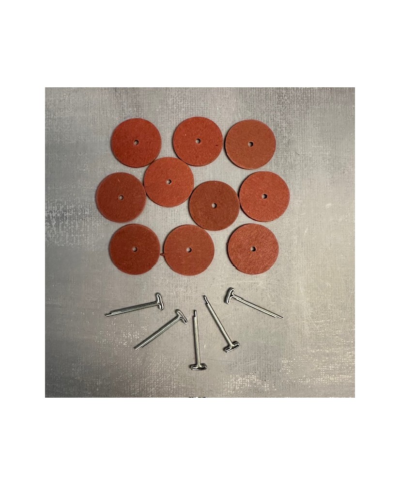 SET OF MINIATURE FIBER DISCS
